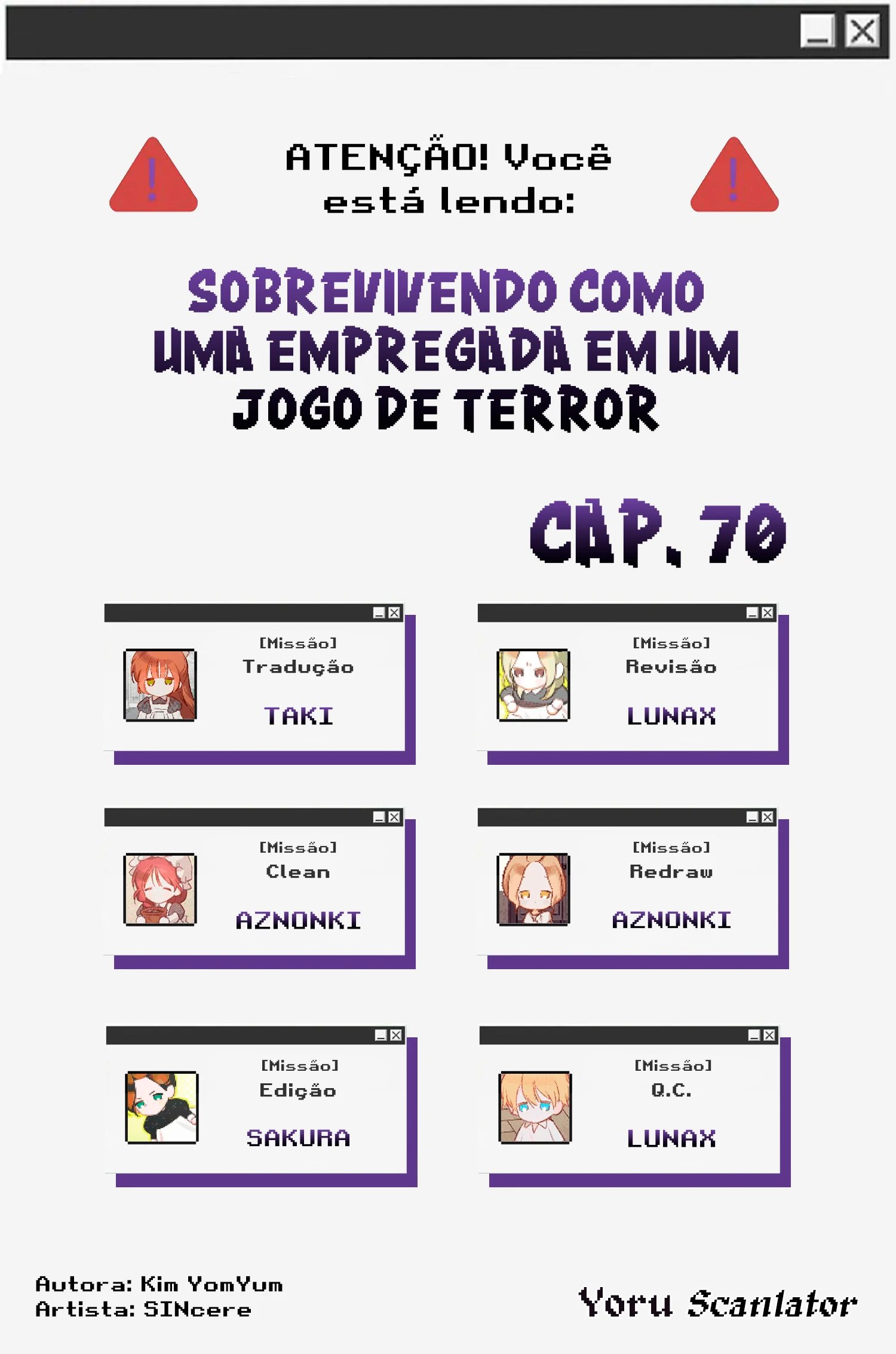 Sobrevivendo Como Uma Empregada Em Um Jogo De Terror Capítulo 70 Página 1